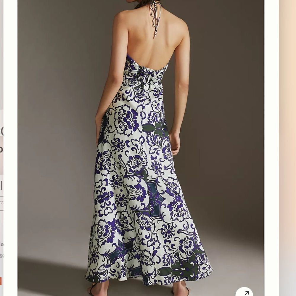 Anthropologie Delfi Collective Halter Maxi Dress NWT - Picture 2 of 7